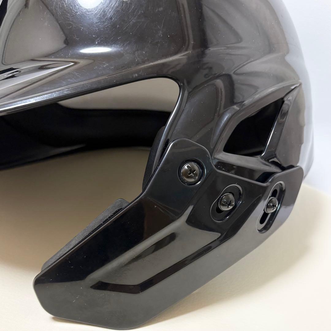 ZETT 一般軟式 右打者用 ヘルメット 黒　BHL308 フェイスガード M