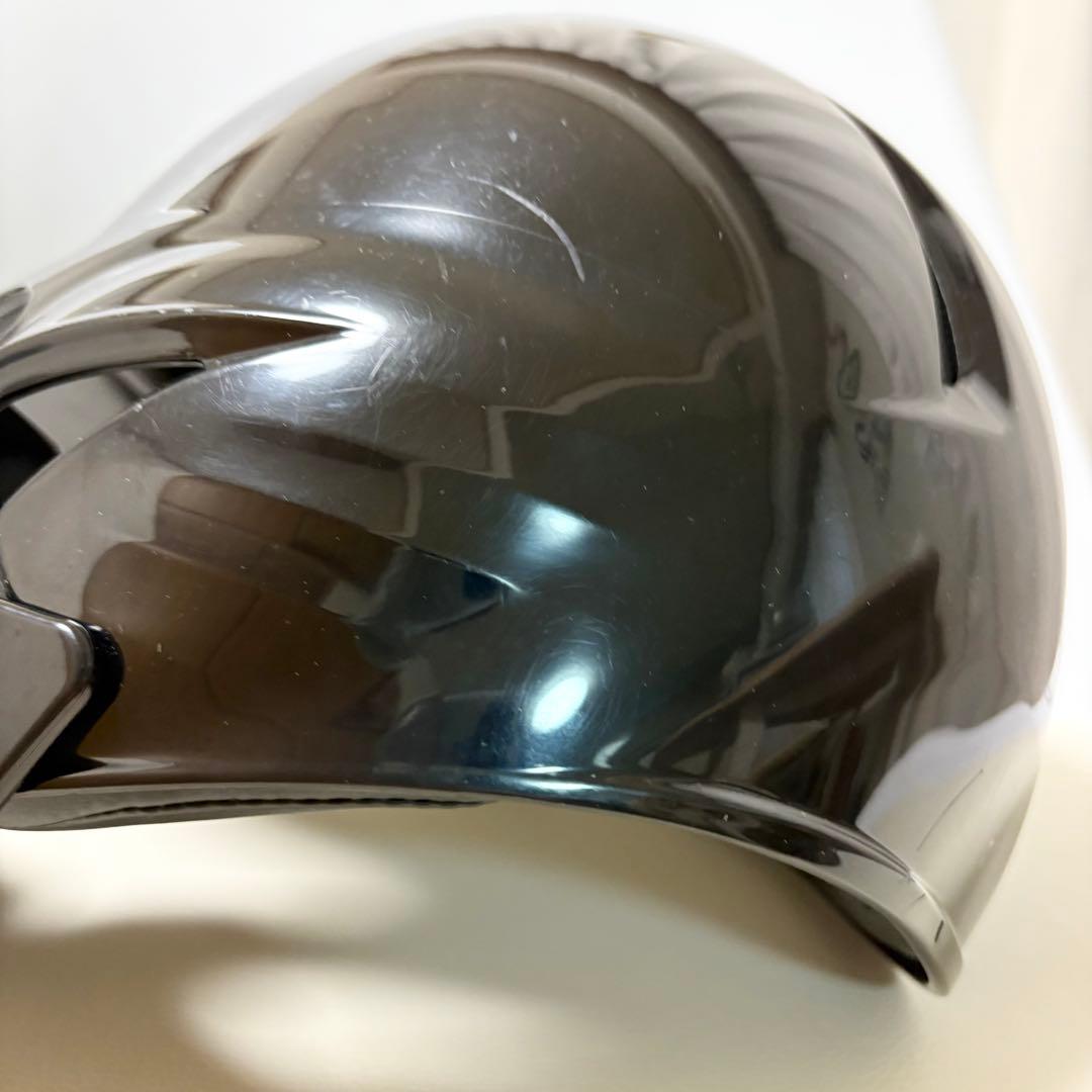 ZETT 一般軟式 右打者用 ヘルメット 黒　BHL308 フェイスガード M