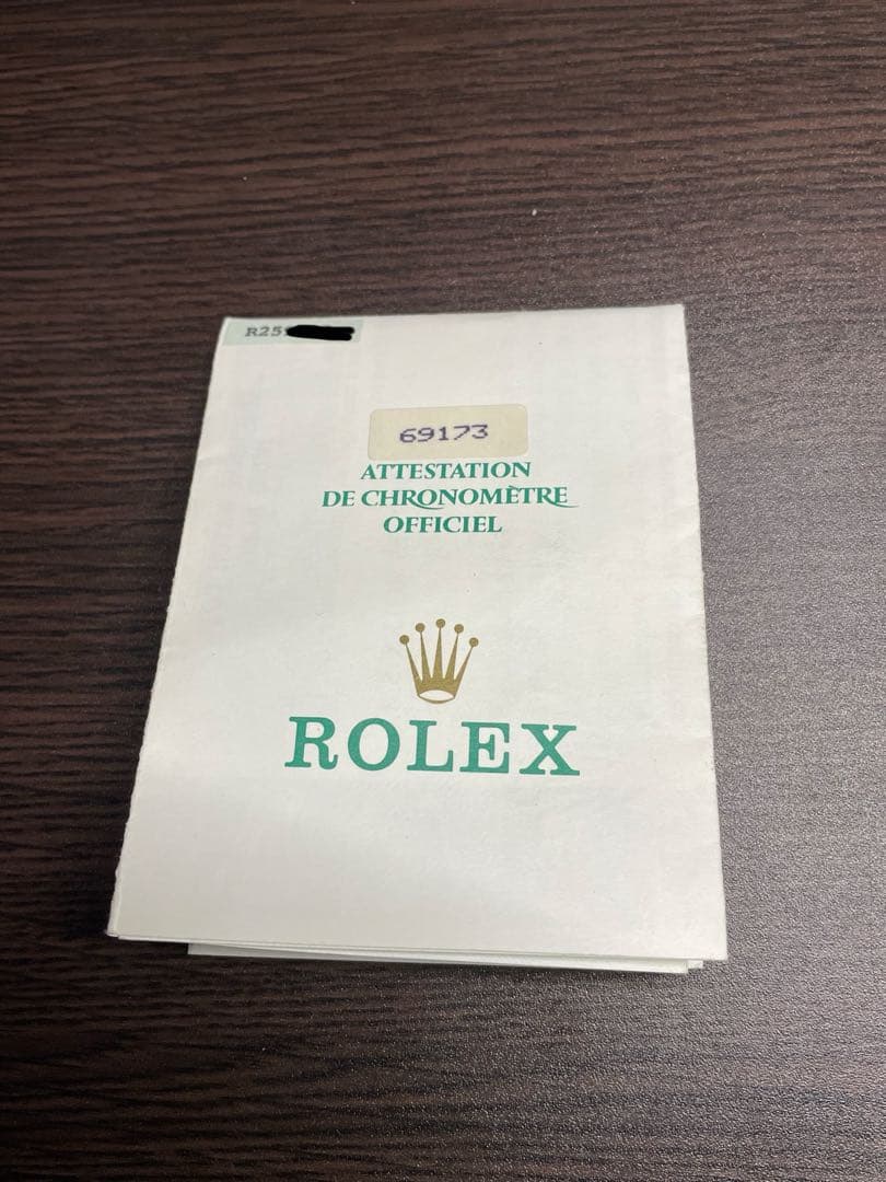 ロレックスデイドジャスト69173 ギャランティ