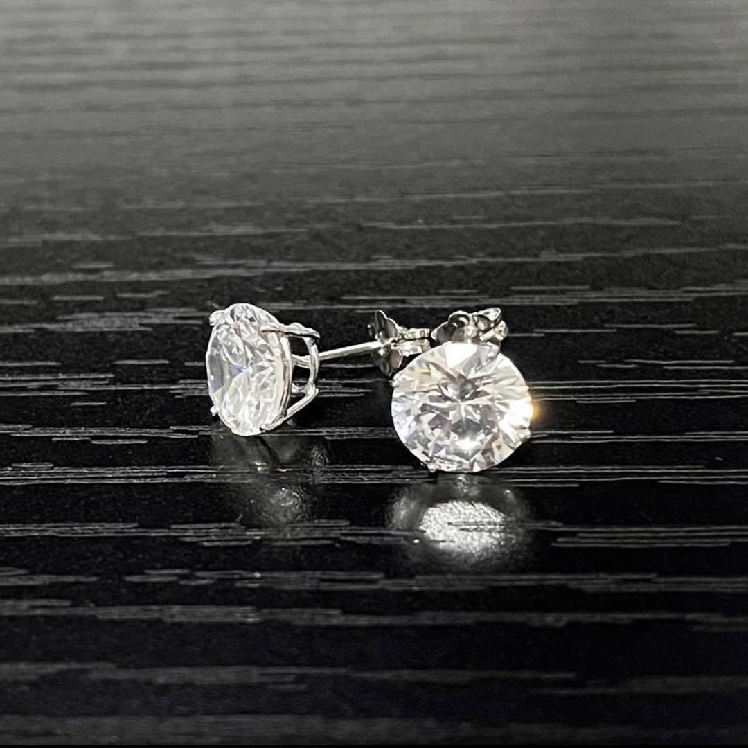 AVALANCHE アバランチ 14Kホワイトゴールド スタッズ ピアス 8mm