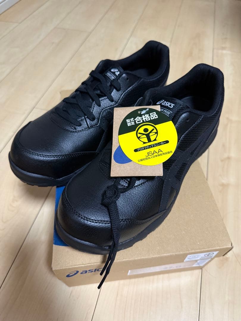 【スター品】ASICS WINJOB CP111 ブラック 27.0cm