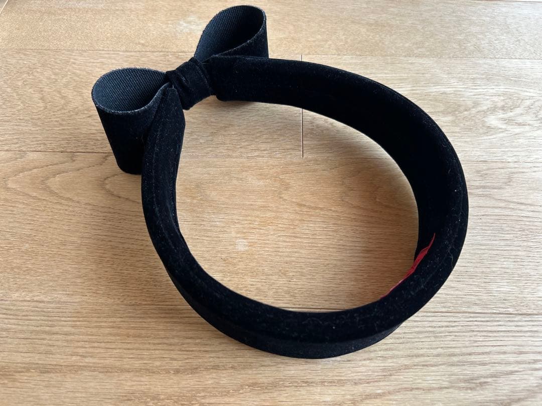 箱付き　Sugri ブラックベルベットリボンヘアバンド