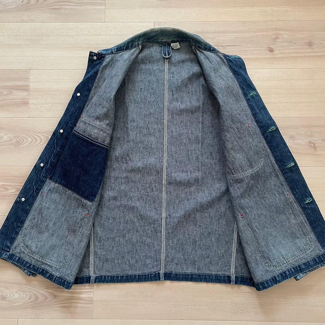 縦落ち◎ USA製 MAHAGAMAGE デニムカバーオール 007 KGBR