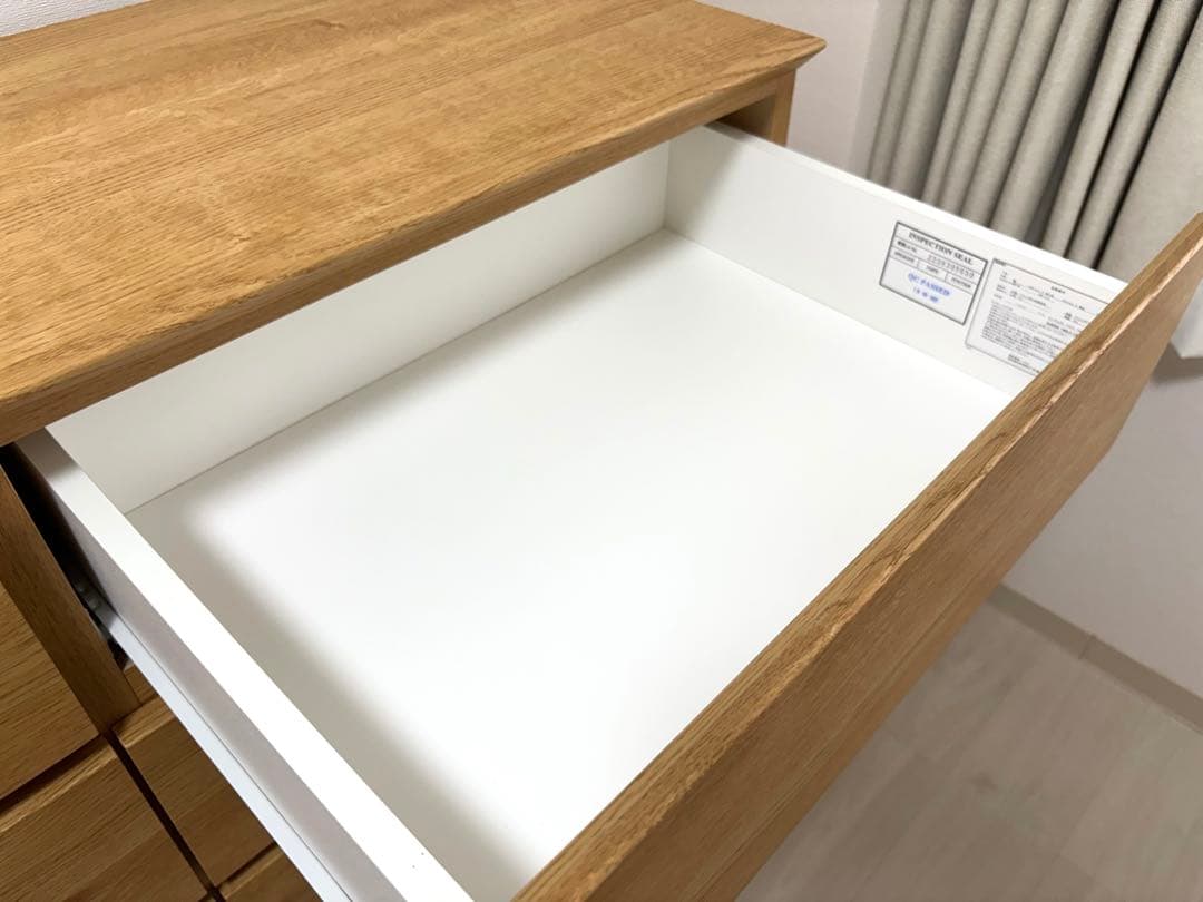 ニトリ　ローチェスト(クエス140-4LC LBR)