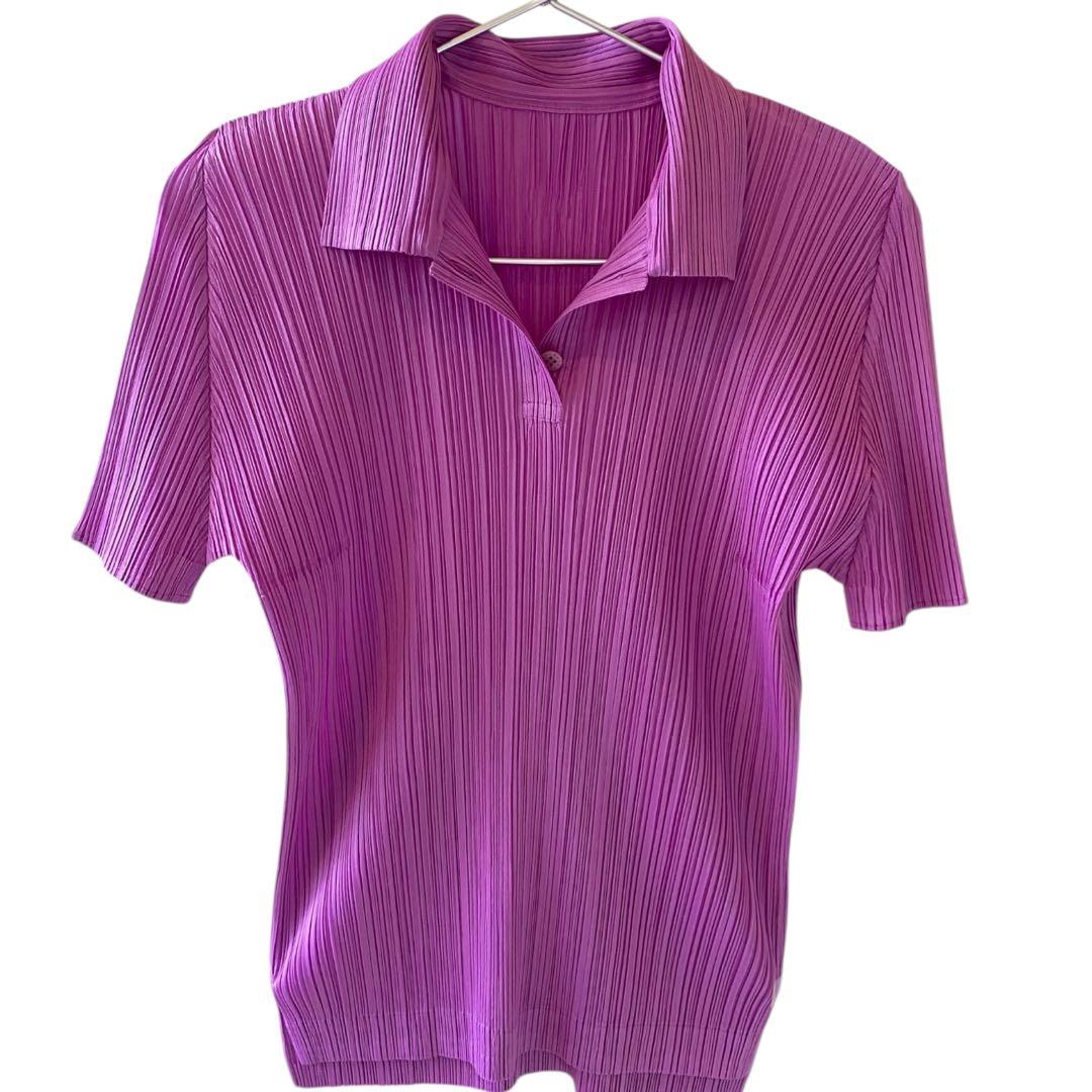 【未使用】イッセイミヤケ プリーツプリーズ シャツ カットソー