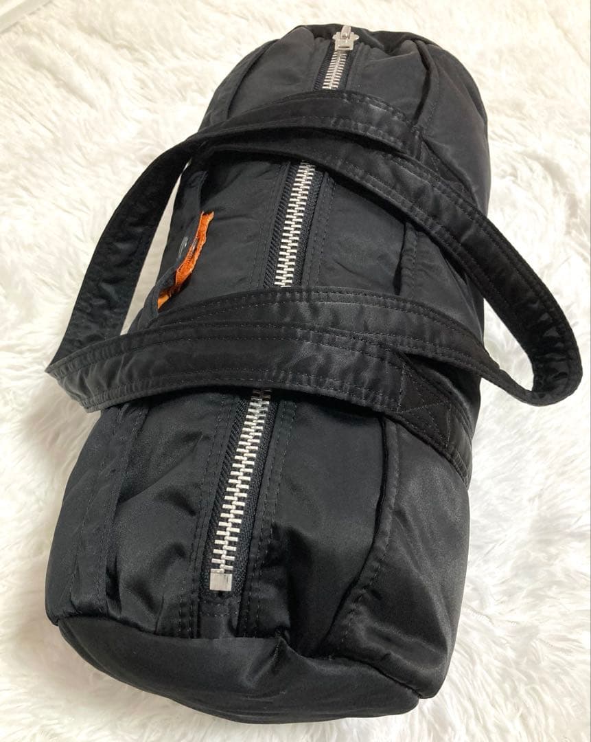 超美品 ポーター タンカー ミニボストン S ドラムバッグ ロール ダッフル 黒
