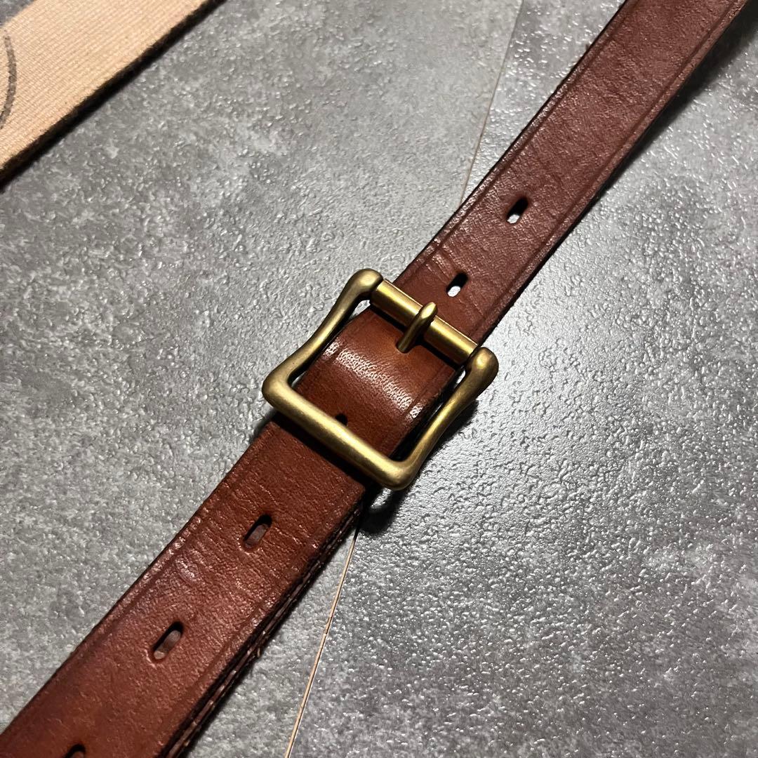 vasco ヴァスコ　サスペンダー　レザー　ブラウン　本革　金具　アメカジ　古着