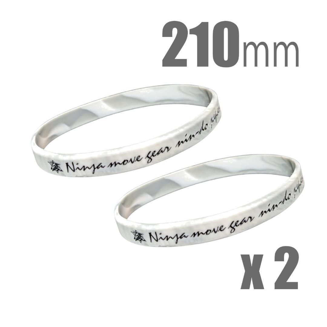 [2本組]パワーアップ 波動アンクレット（W/G 210mm)