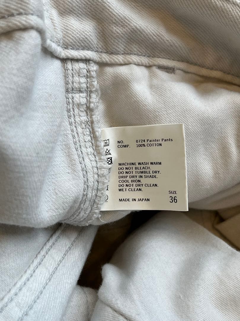 SHISHIKUI シシクイ　ぺインターパンツ Off White 36