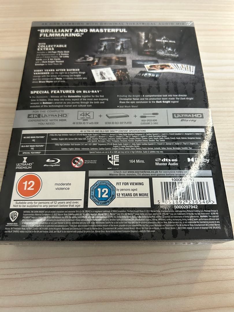 映画 4K Ultra HD ダークナイトシリーズ スチールブック