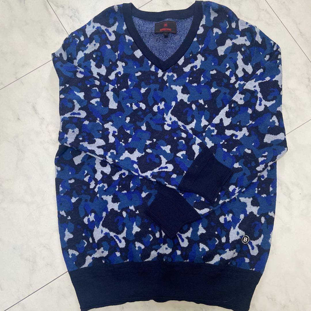 BRIEFING GOLF ニット　青黒