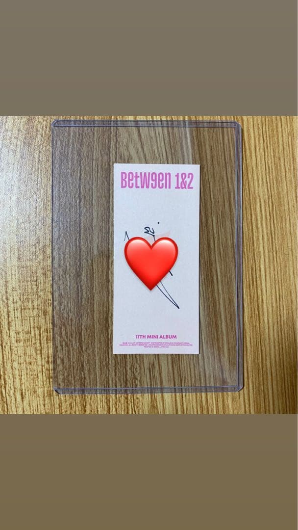 between1&2 TWICE チェヨン 直筆サイン入りブックマーク