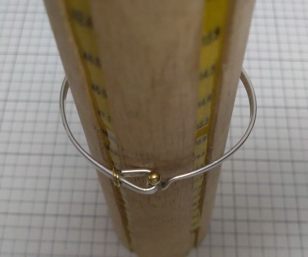 Tiffany&Co. フック＆アイ バングル ＃18 Ag750 K18YG