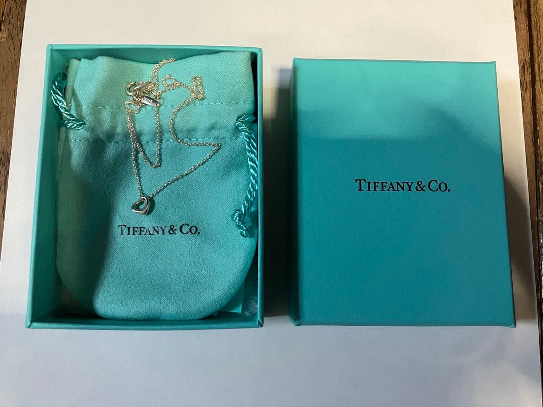 美品 Tiffany & Co. ティファニー シルバー ハート ネックレス