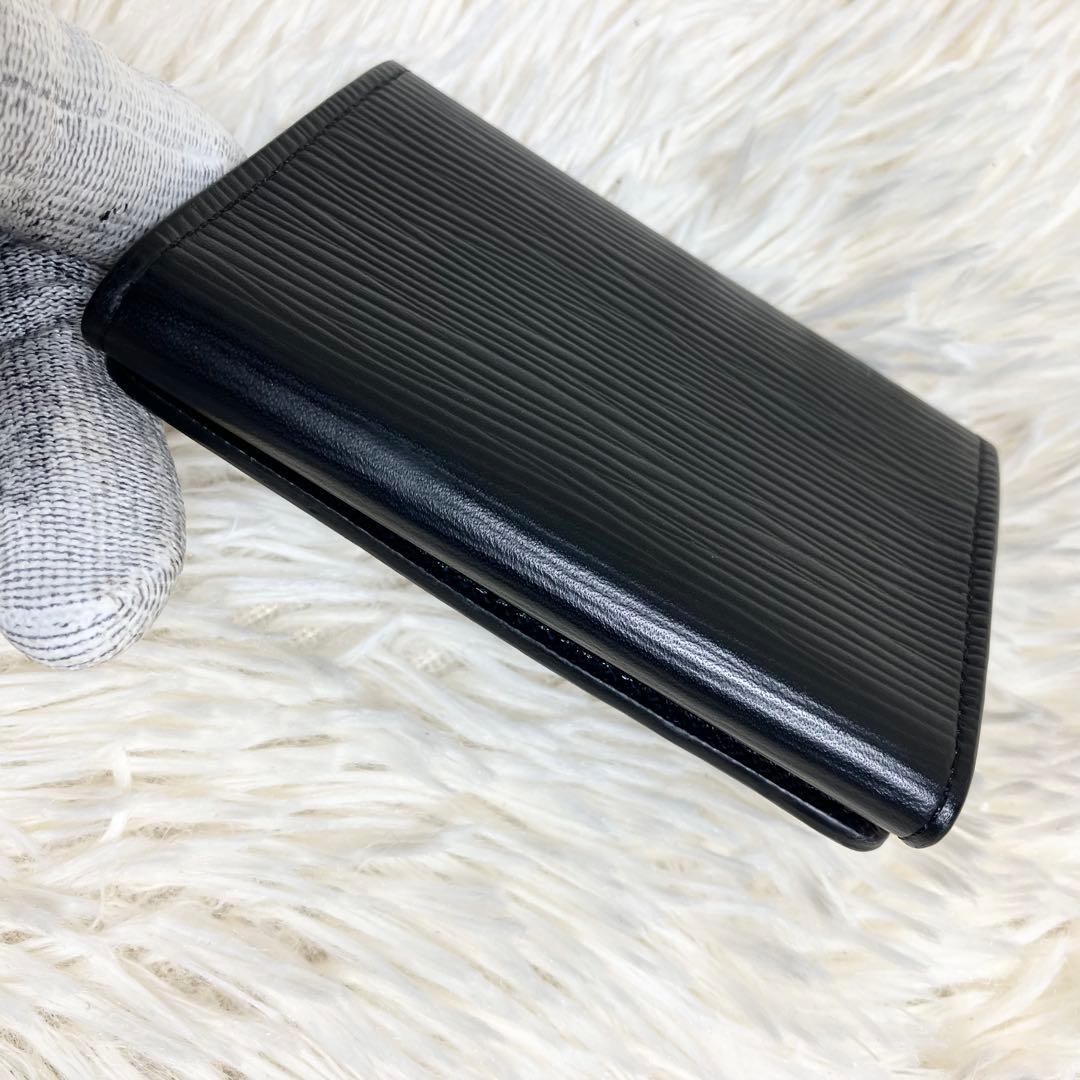 【外観美品】ルイヴィトンエピ 名刺入れ カードケース ブラック