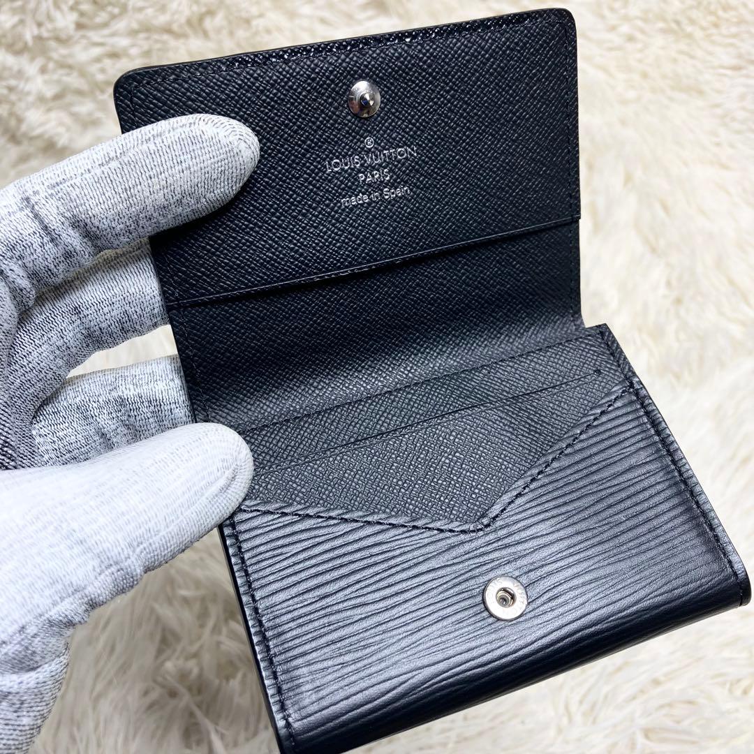 【外観美品】ルイヴィトンエピ 名刺入れ カードケース ブラック