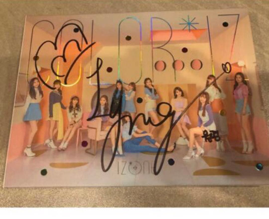 レア！！COLOR*IZ ウォニョン❣️タワレコサインIZ*ONE 直筆サイン
