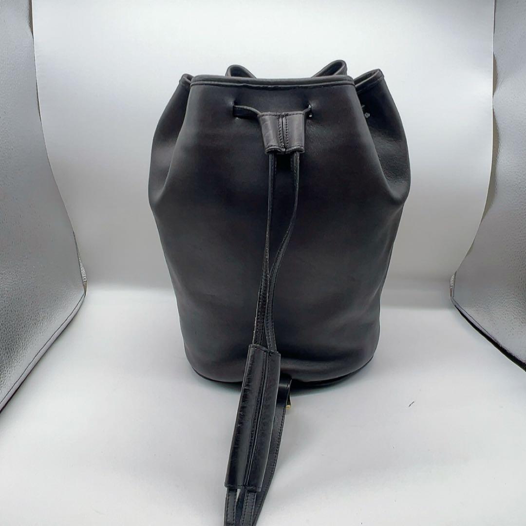 オールドコーチ　ワンショルダーバッグ　西口修平着用　巾着　レザー　USA製　黒