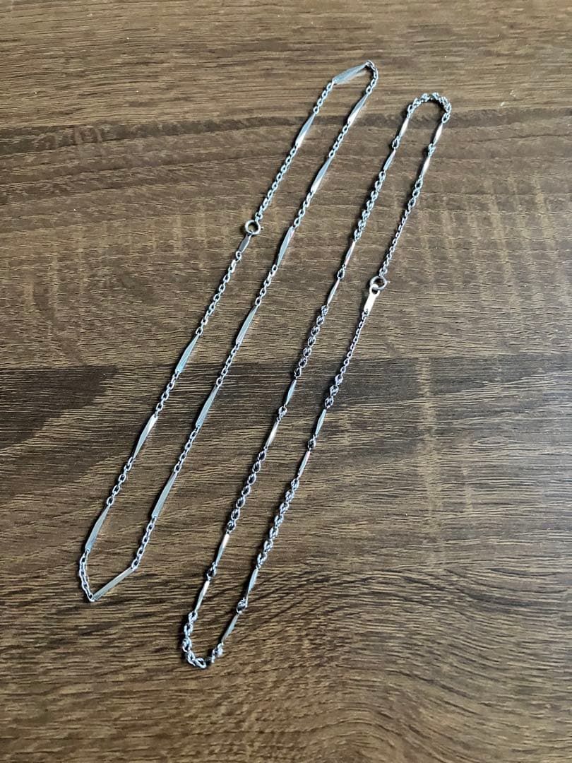 プラチナ850 プラチナ ネックレス 2本セット アクセサリー 貴金属