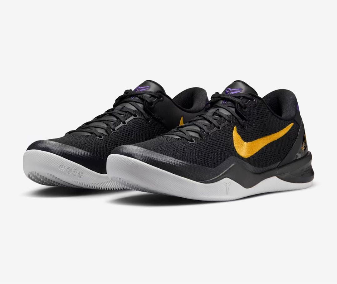シューズ(男性用) Kobe 8 Protro Black&University Gold 28.5