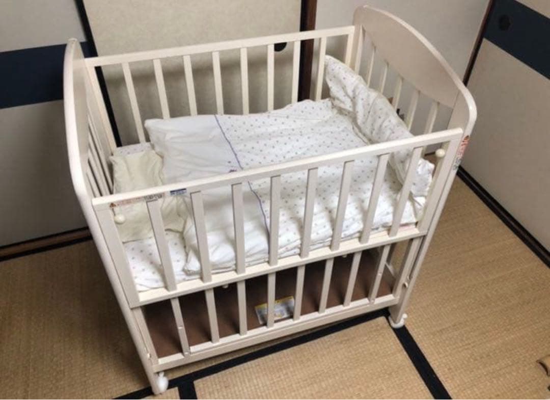 カトージ KATOJI ミニベビーベッドハイタイプ ふとんの西川布団セットつき