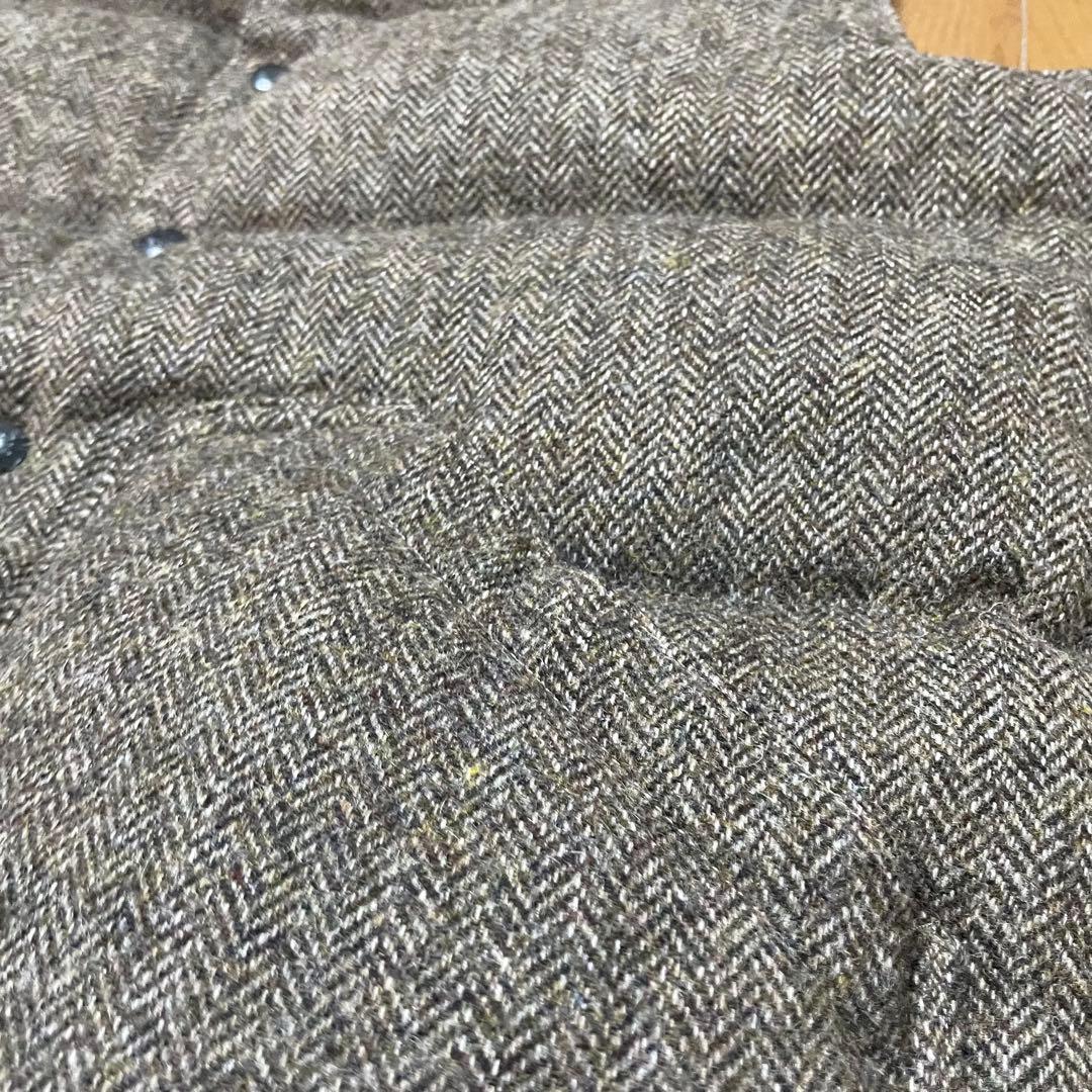 【美品】MONITALY KLUANE ヘリンボーン ダウンベスト M カナダ製