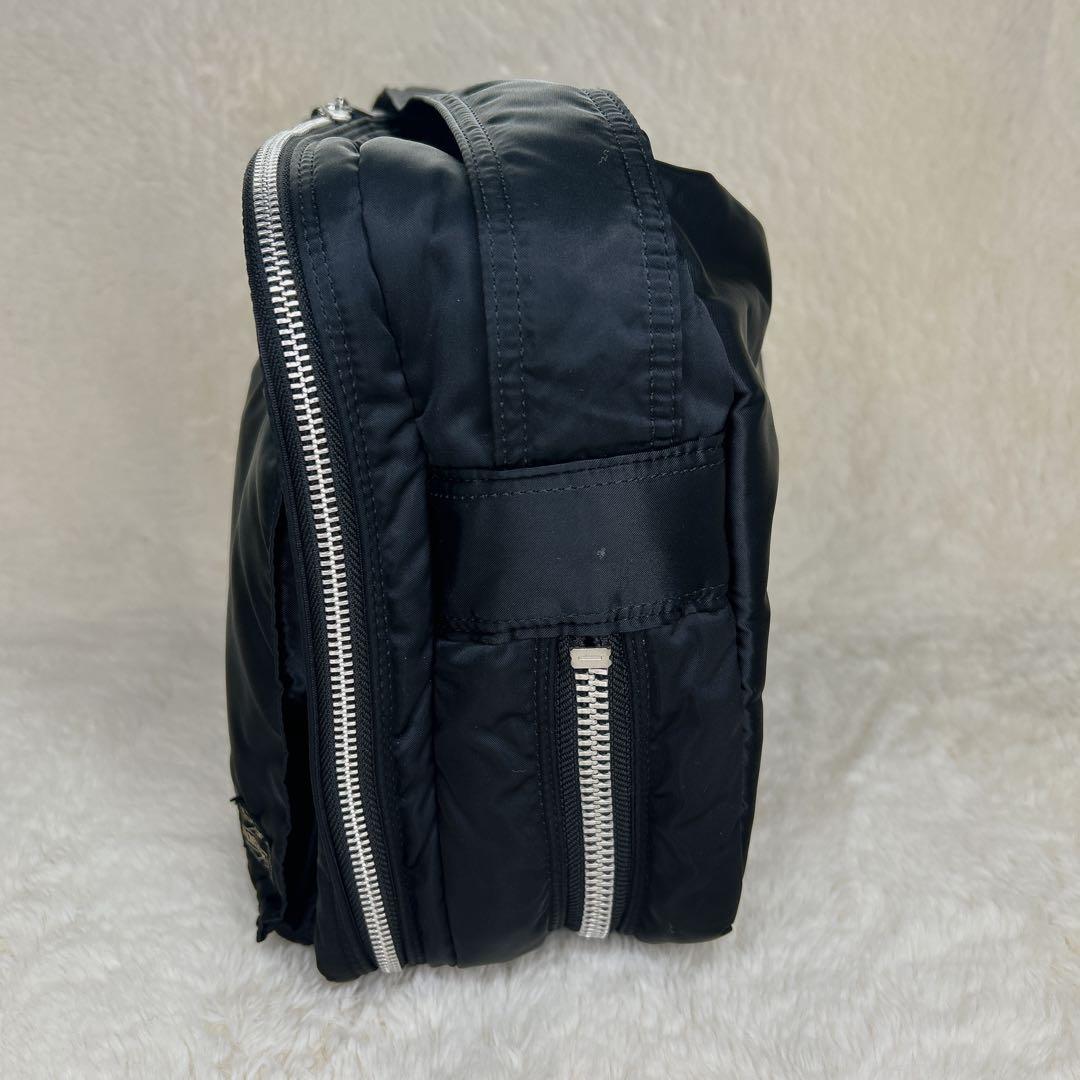 美品✨PORTER タンカー ショルダーバッグ (XL) ブラック ２層式 拡張