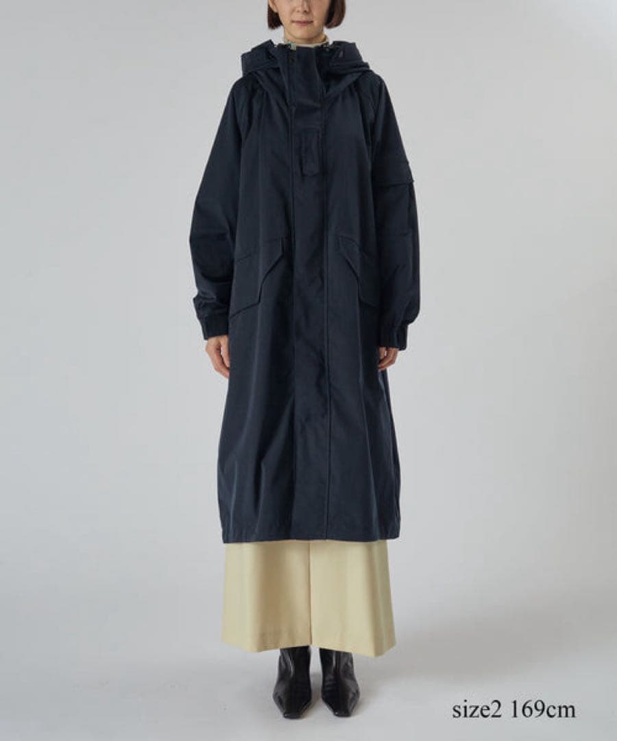 最終値下げHYKE×BIOTOP TASLAN TWILL SHELL COAT