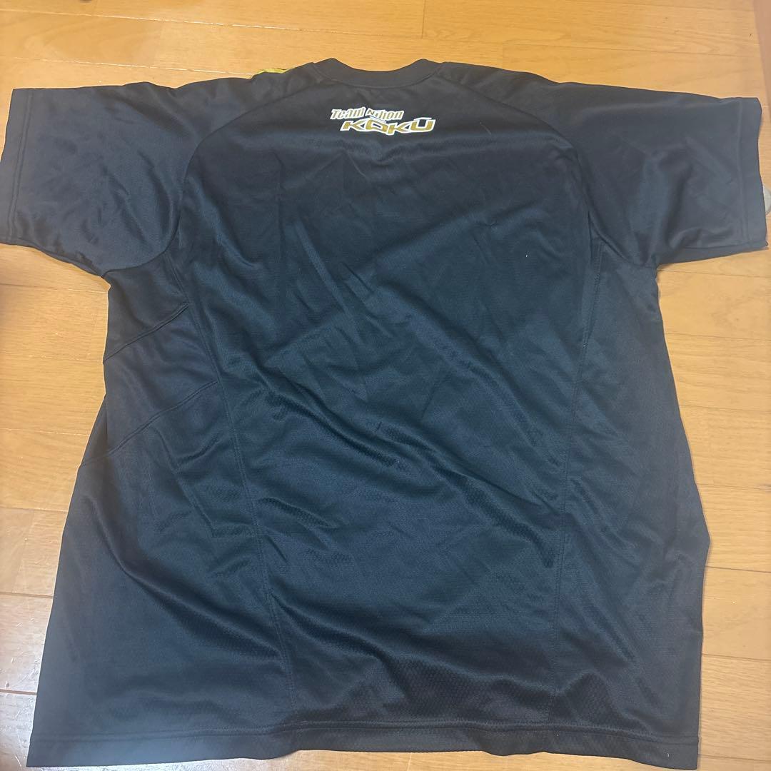 日本航空高校　asics バレーボールシャツ 2XO ブラック
