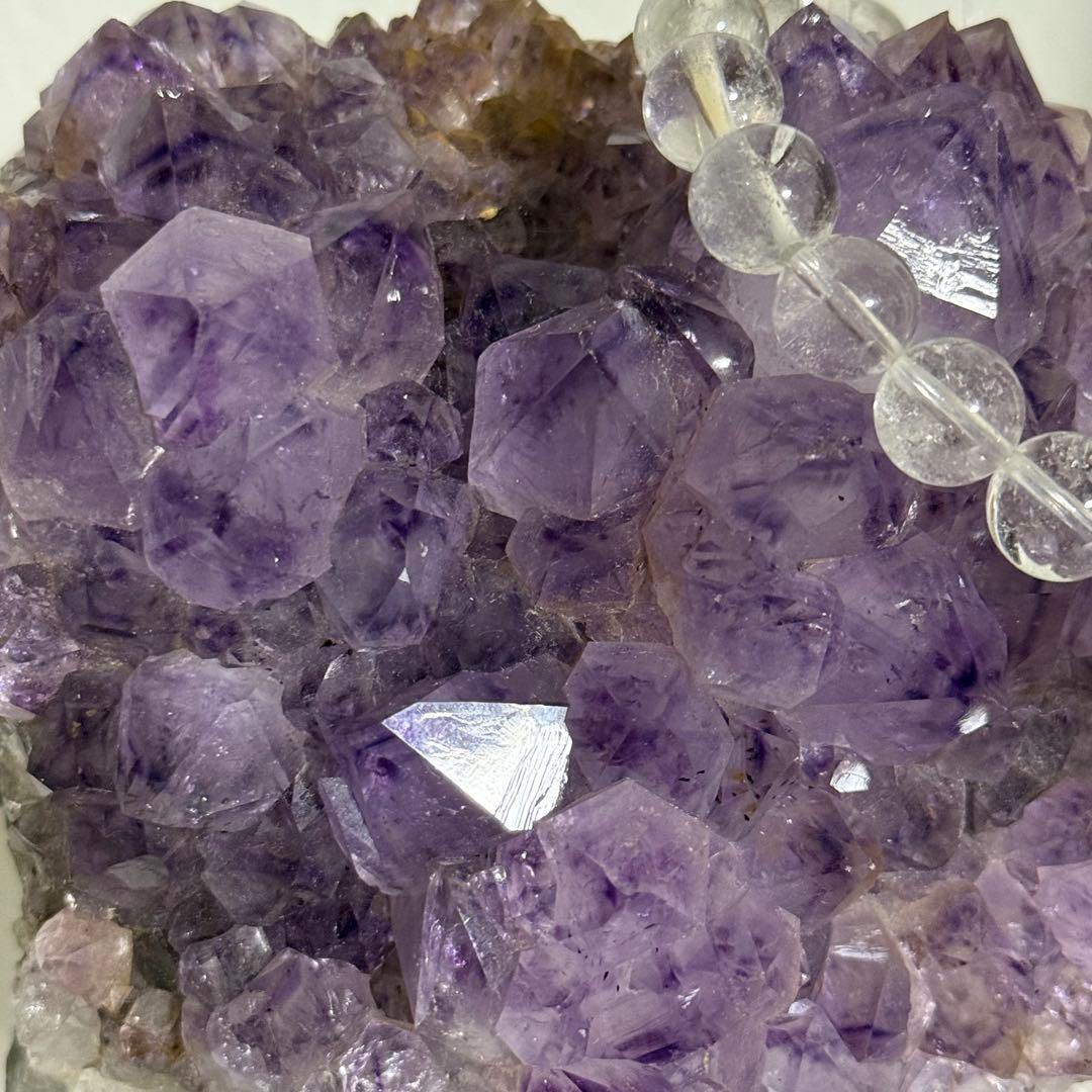 【特価】アメジスト 天然石 8点セット 水晶 フローライト 原石　計1.9kg!