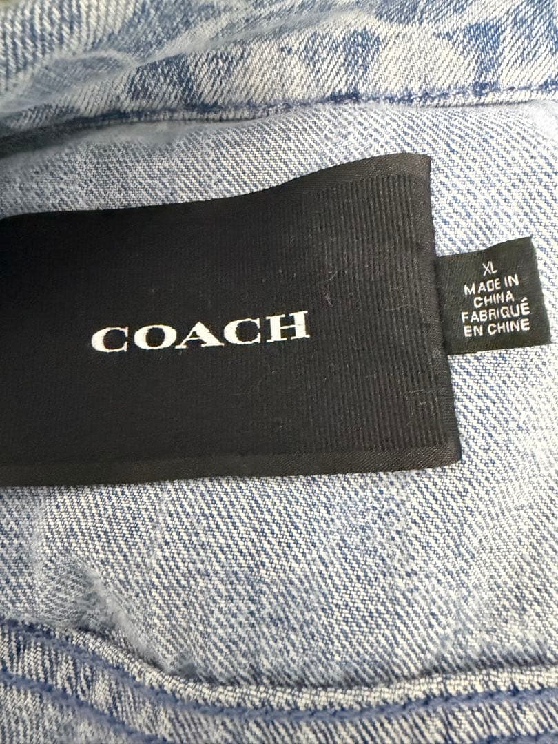 COACH デニムジャケット シグネチャー XL