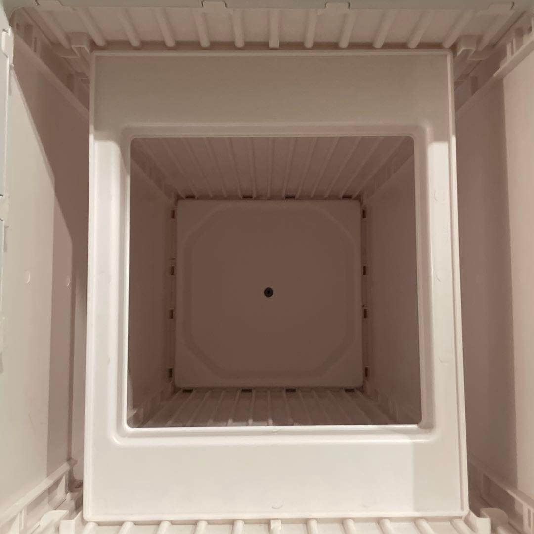 ZitA SQUARE 45L／ホワイト(自動開閉ごみ箱）