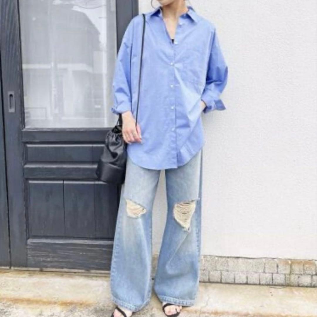 美品　【Spick&Span】50コットンオーバーシャツ