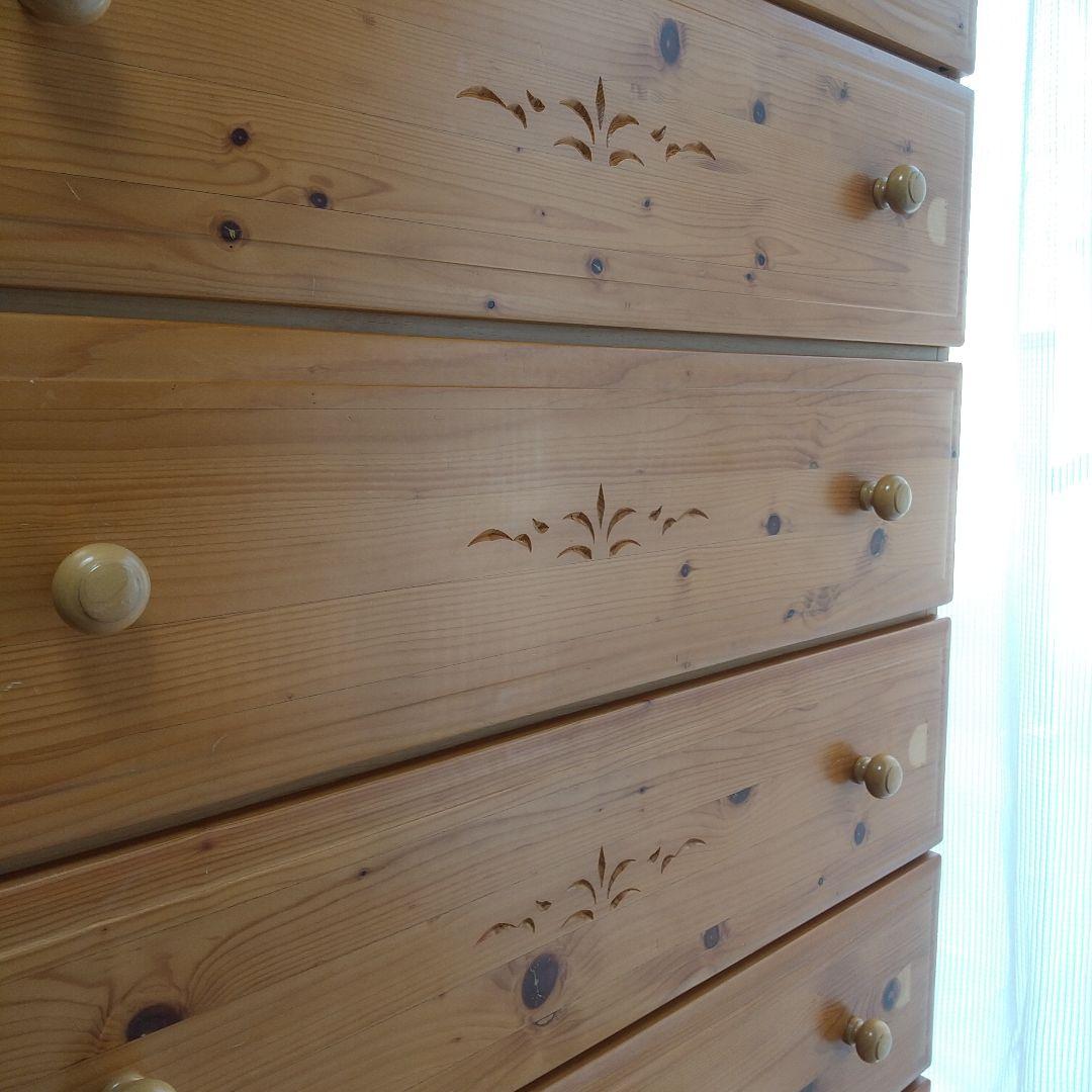 N*o様 チェスト　6段　タンス　ハイチェスト　引き出し　木目