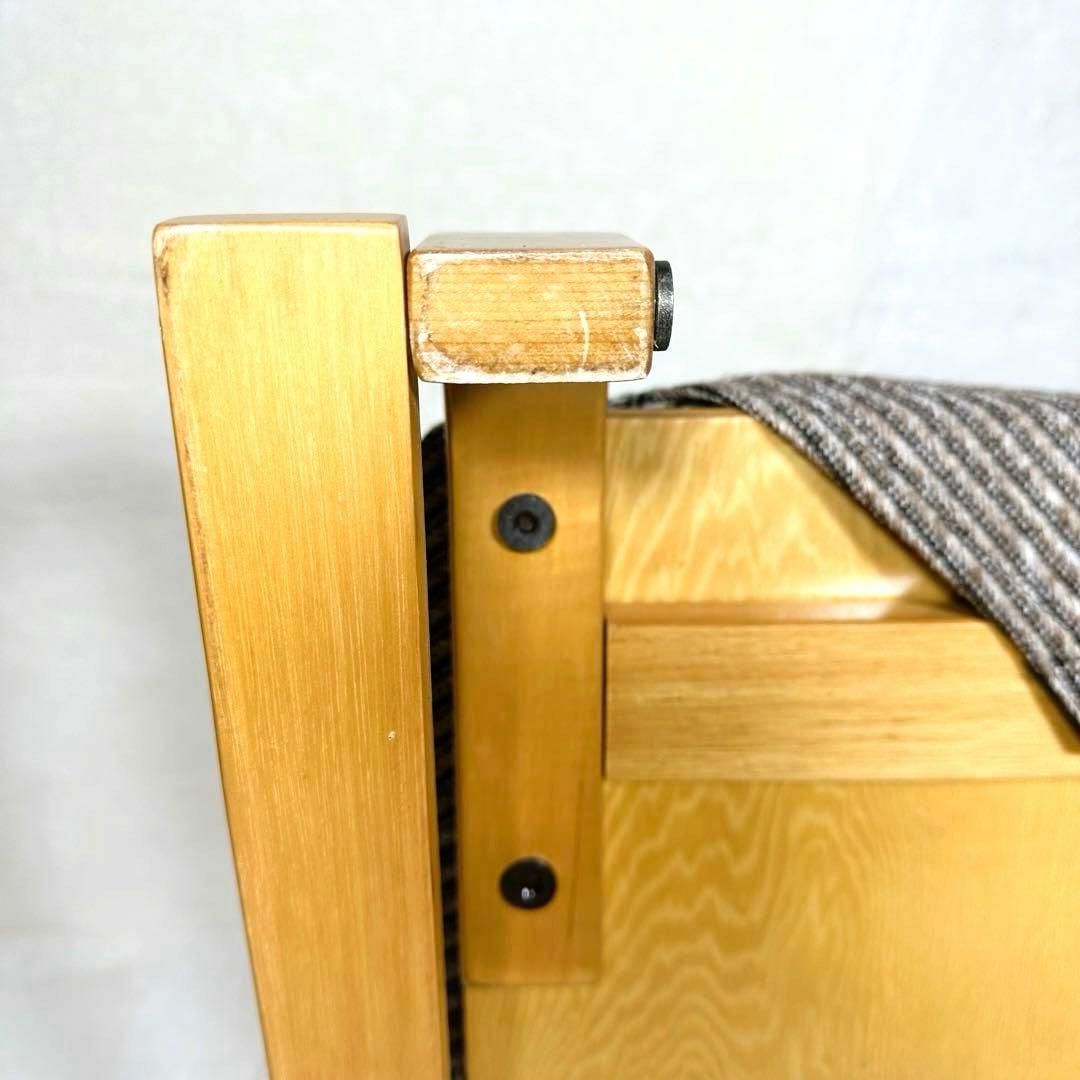 【ローチェア】腰痛防止　胡坐楽座椅子　新日本木工　曲木　低座椅子　希少　健康姿勢