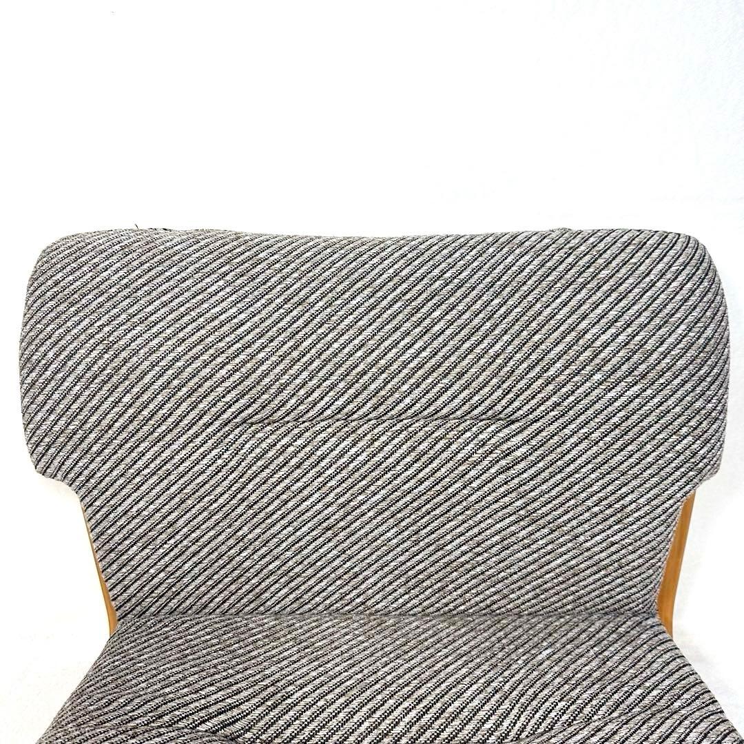 【ローチェア】腰痛防止　胡坐楽座椅子　新日本木工　曲木　低座椅子　希少　健康姿勢