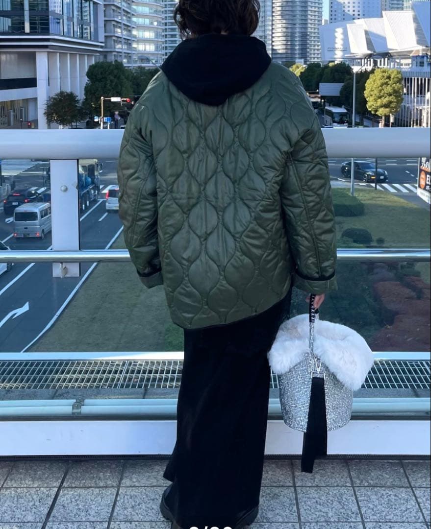 ジャケット・アウター meong blue NYLON MILITARY JACKET
