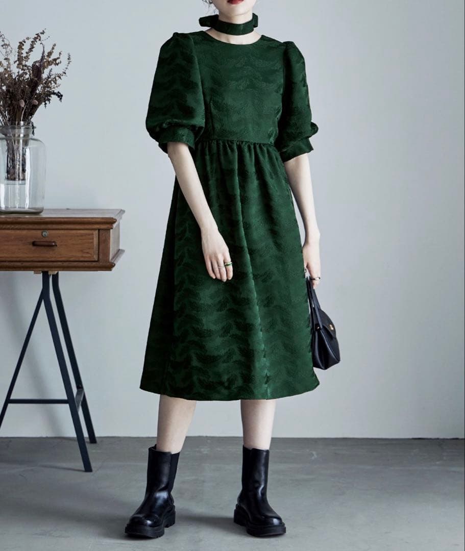 【週末SALE♡】etoll. パフスリーブドレス