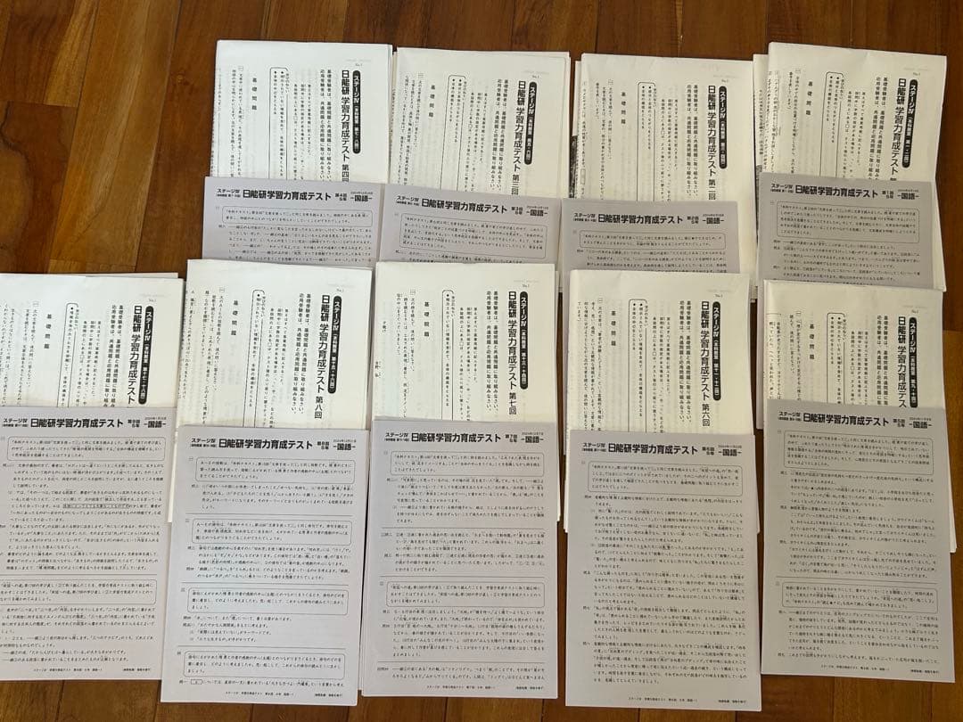 日能研 学習能力育成テスト　9回分