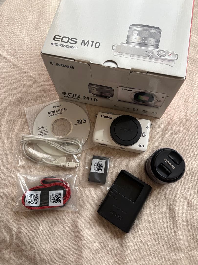 Canon ミラーレス一眼カメラ EOS M10 レンズキット(ホワイト)