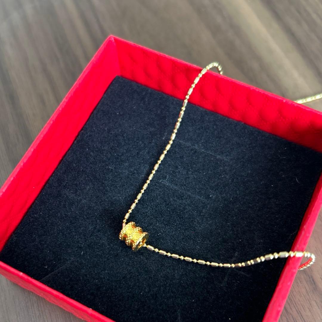 ペンダントトップ24金　筒型　未使用　mal.