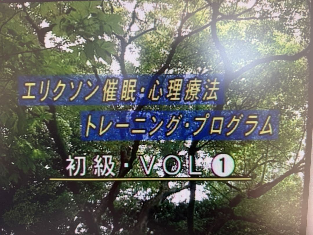 【絶版】エリクソン催眠・心理療法 トレーニング・プログラム 初級 全3巻セット