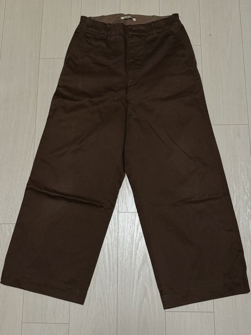 AURALEE WIDE PANTS ワイドチノパンツ