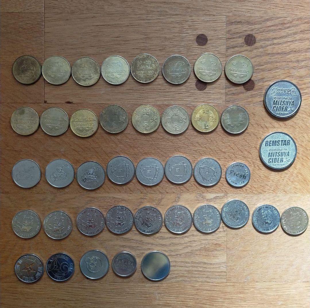 アミューズメント　ゲームセンターなど　メダル　　41枚セット