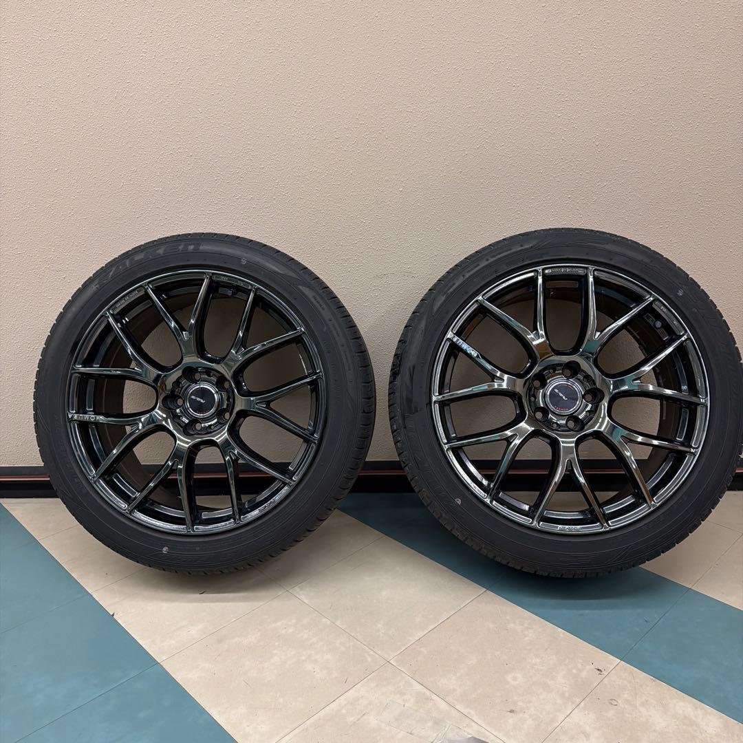 RAYS ホムラ2×7AG 20インチ ブラッククロームコーティング 4本