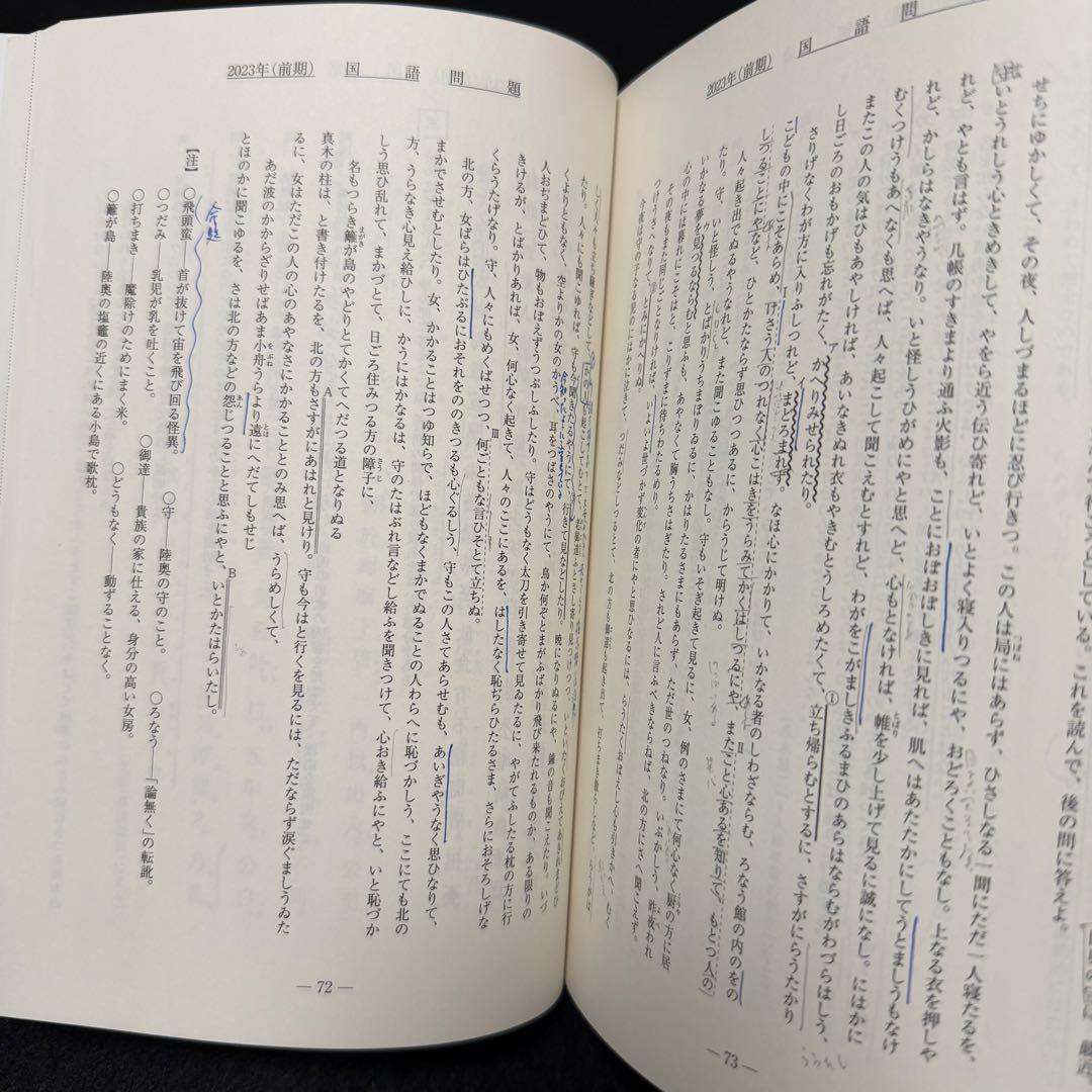 名古屋大学　青本　文系　前期日程　2015年～2023年　9年分　駿台予備学校