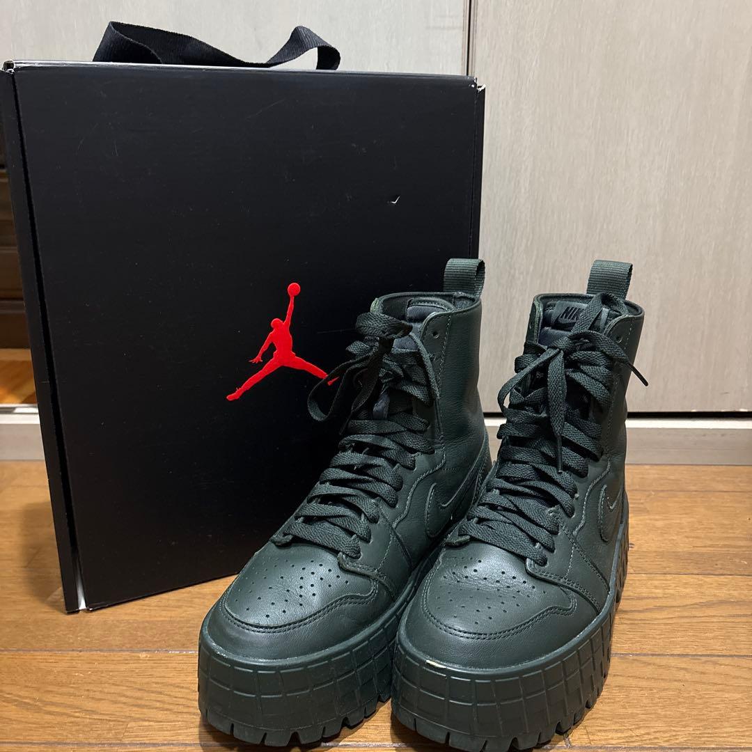 エアジョーダン1ブルックリン　ウィメンズブーツ　色:グリーン系その他