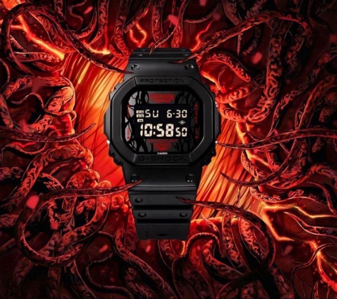 G-SHOCK STRANGER THINGS ブラック　CASIO 時計