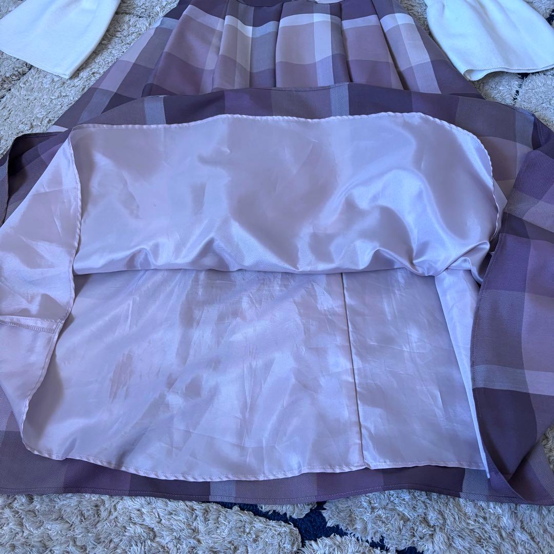 【美品✨】ブルーレーベルクレストブリッジ　チェッククロッシングツイルニット　M