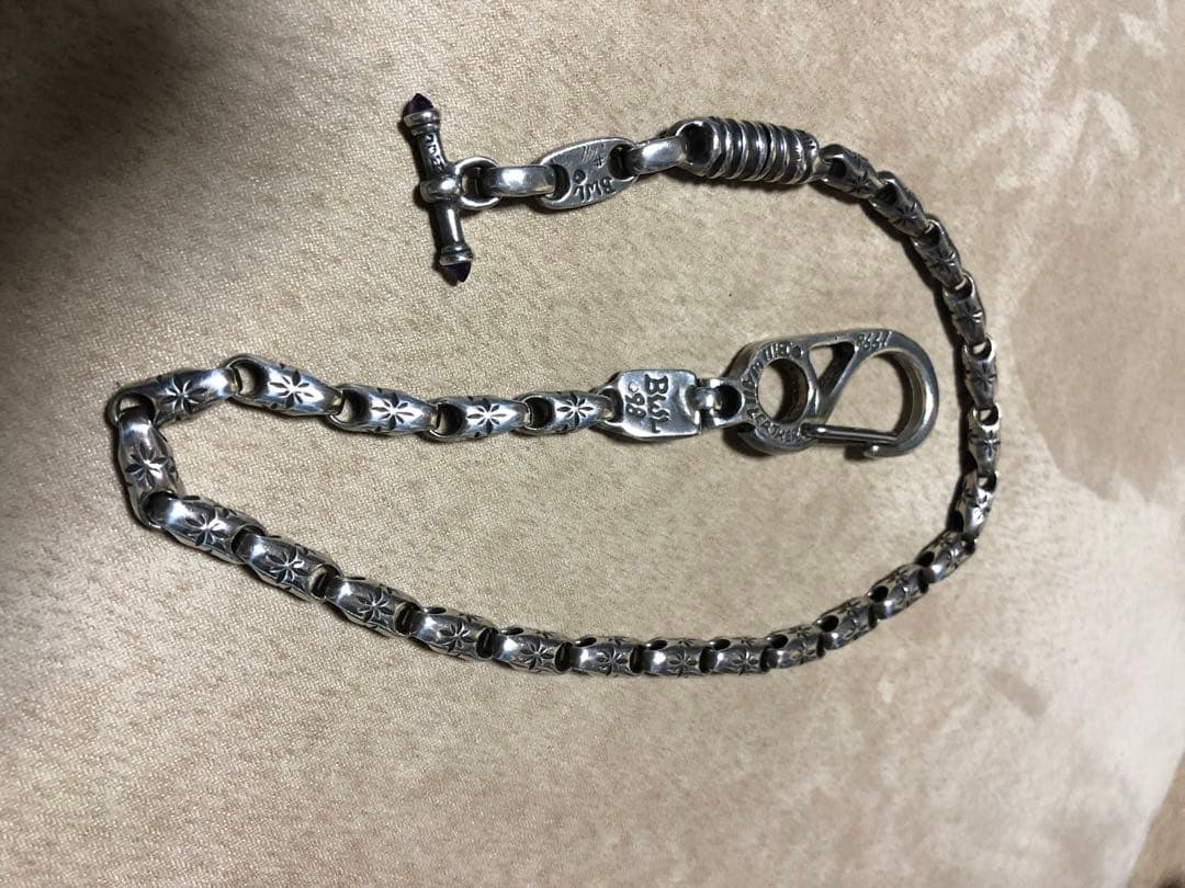 BWL40万ビルウォールレザーウォレットチェーン ビル刻印